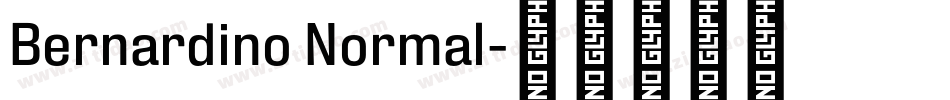 Bernardino Normal字体转换